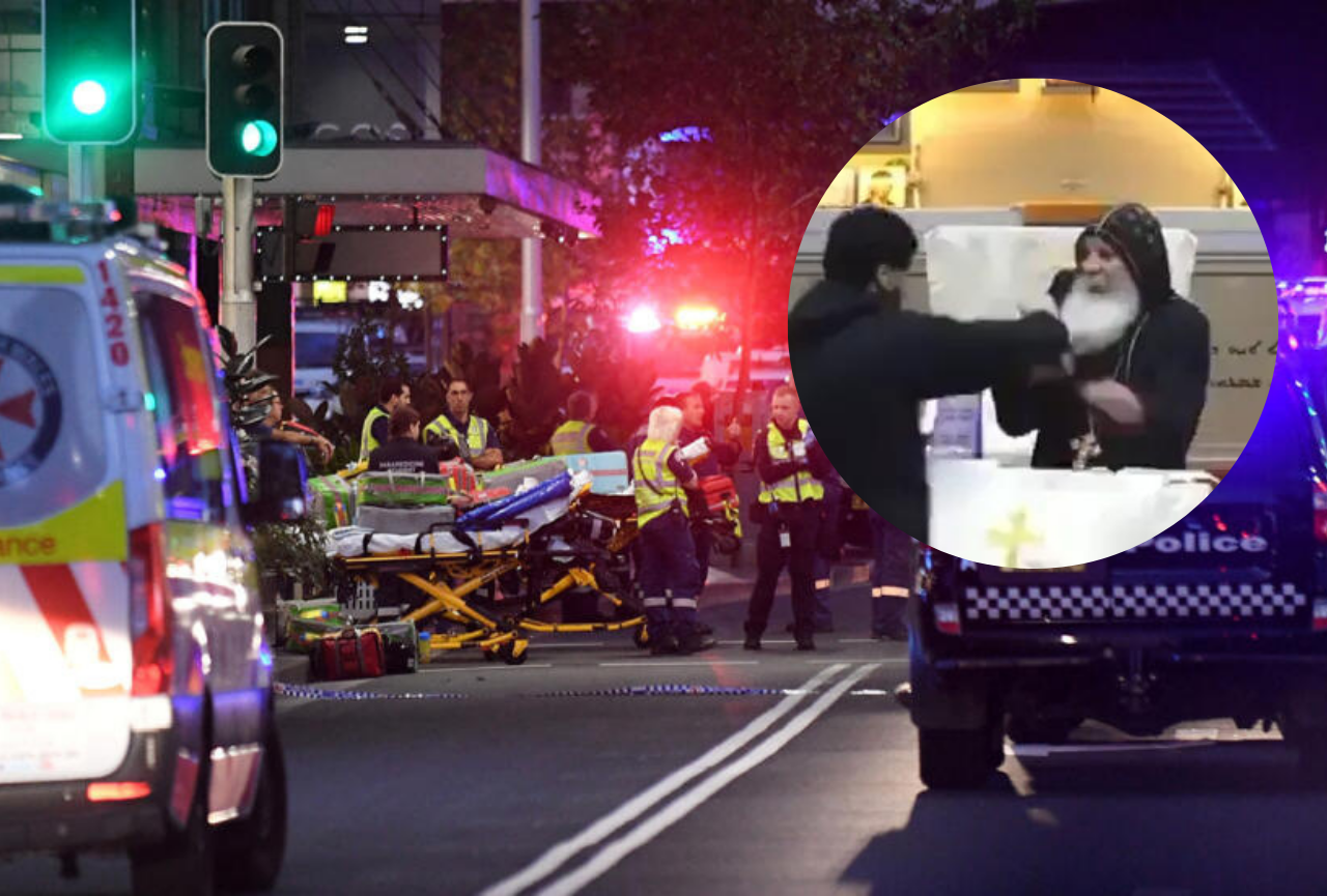 Sujeto apuñala con un arma blanca a un obispo y varios feligreses en Sydney, Australia