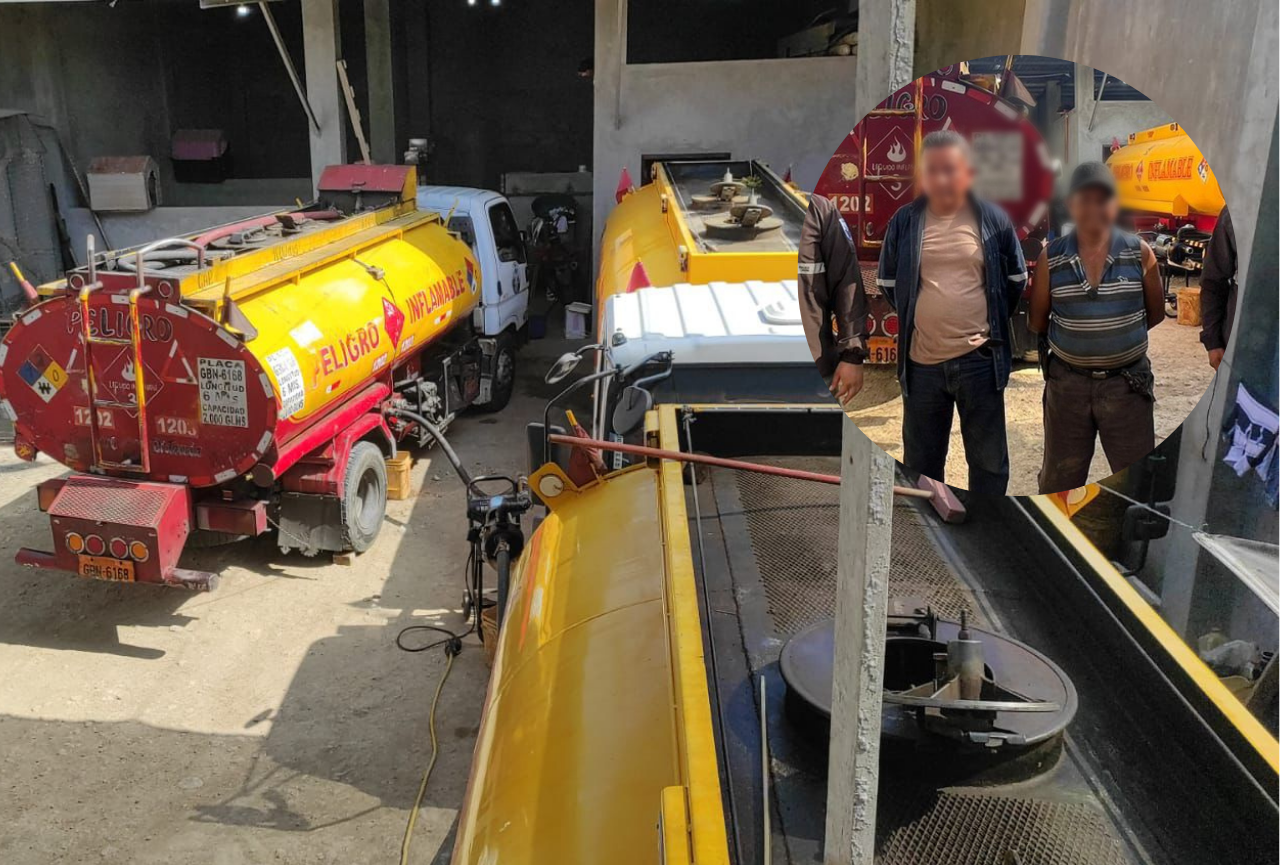 Dos detenidos por transportar combustible de ilegal procedencia en La Libertad, Santa Elena