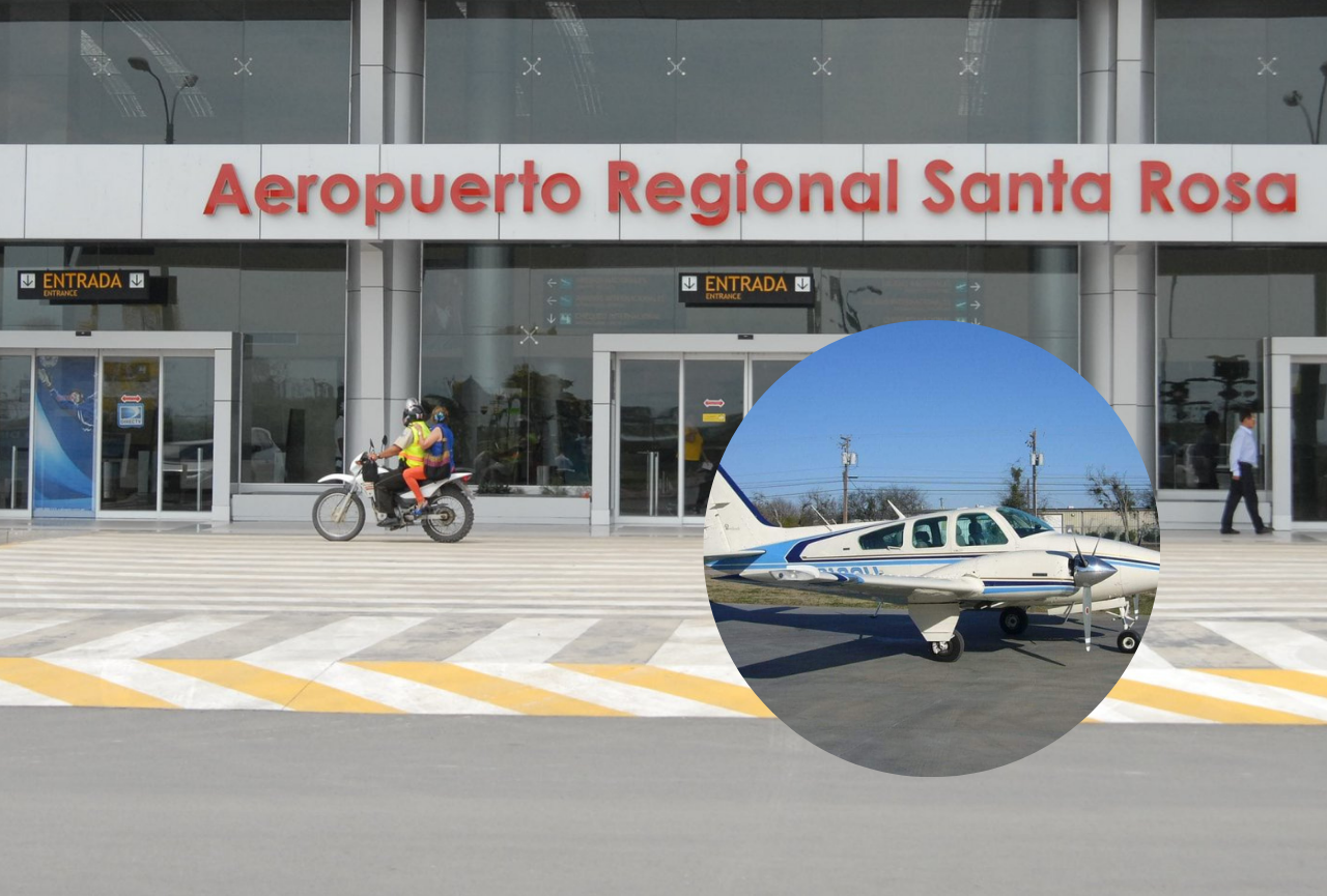 Intento de robo de película en aeropuerto de Santa Rosa, El Oro: pretendían asaltar avioneta con $ 7 millones