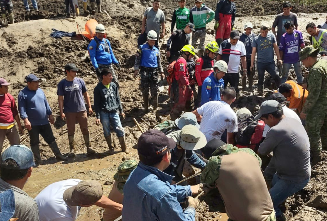 Tragedia en Baños, Tungurahua: siete personas fallecidas y 17 desaparecidos dejan fuertes lluvias
