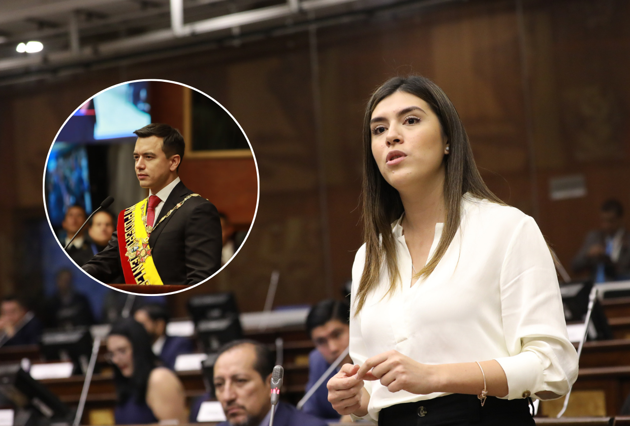 Legisladora  de ADN Quieren declararlo loco (al presidente Noboa) aquí en el pleno de la Asamblea