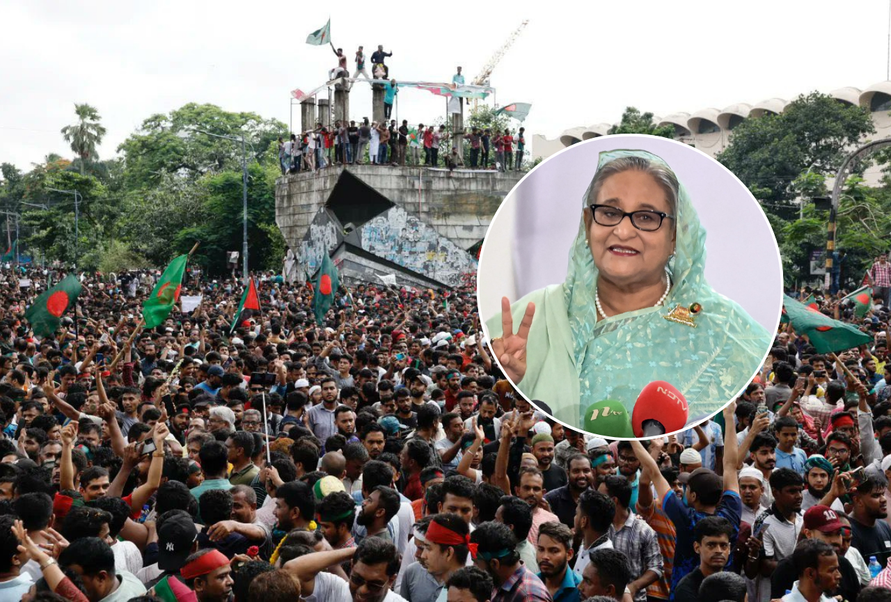 Derrocan al gobierno de Bangladesh tras fuertes protestas; la primera ministra huyó en helicóptero