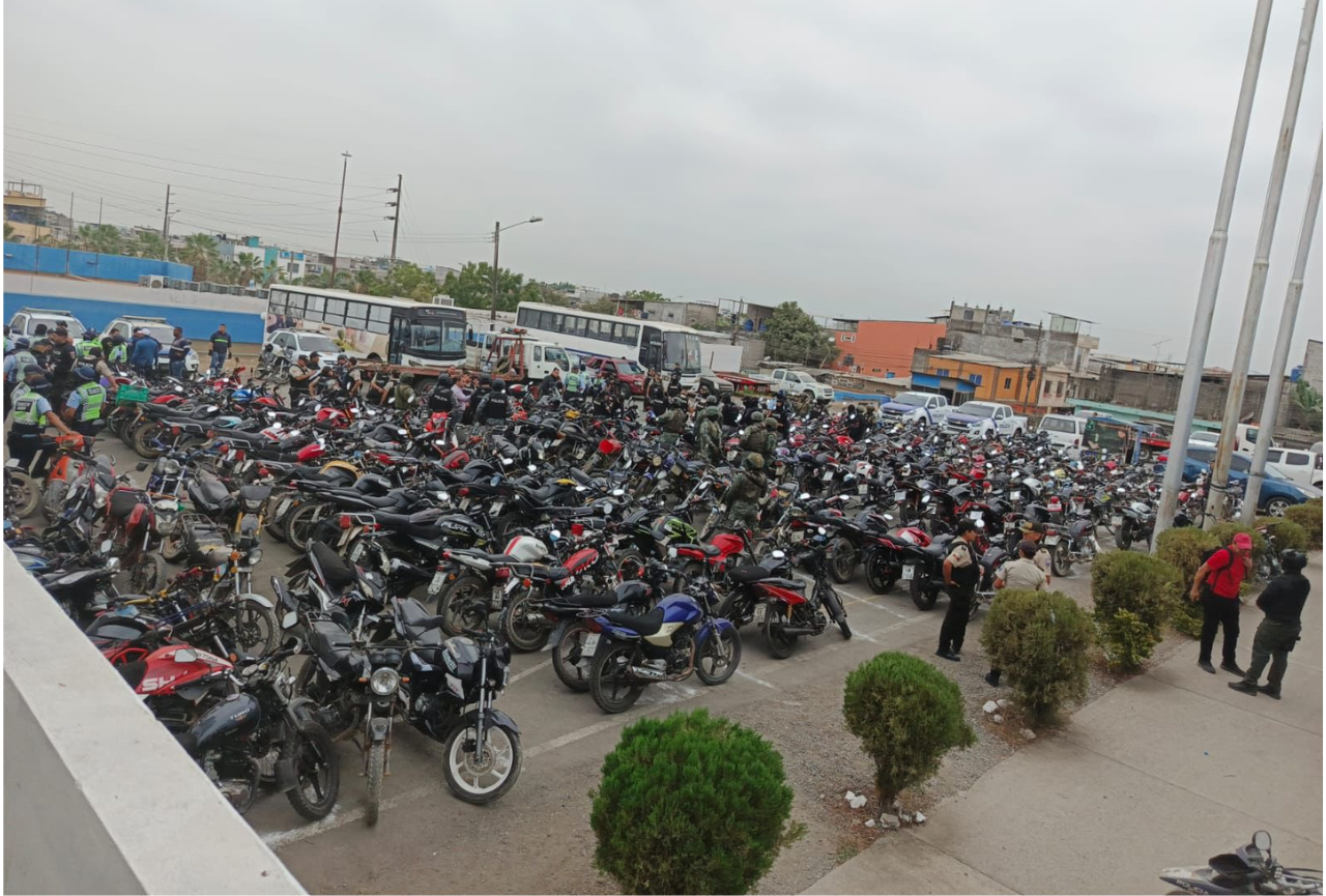 Operativo Tormenta 7 en Durán: 220 motos retenidas en «tres horas de operación»