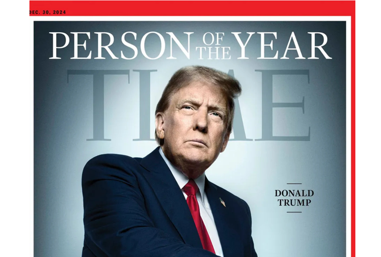 Time ha escogido al presidente electo de Estados Unidos, Donald Trump, como persona del año 2024,