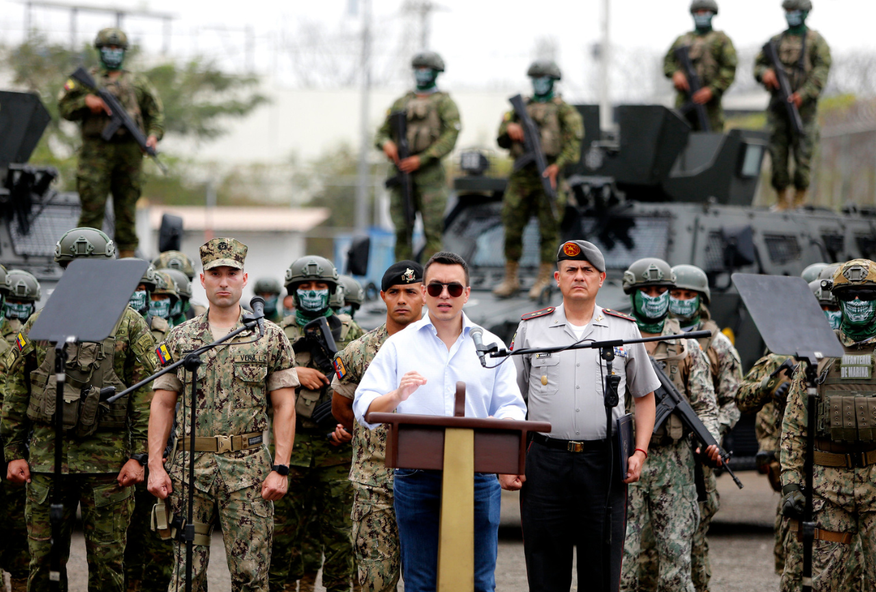 El presidente Daniel Noboa amplió por 30 días más el estado de excepción en seis provincias