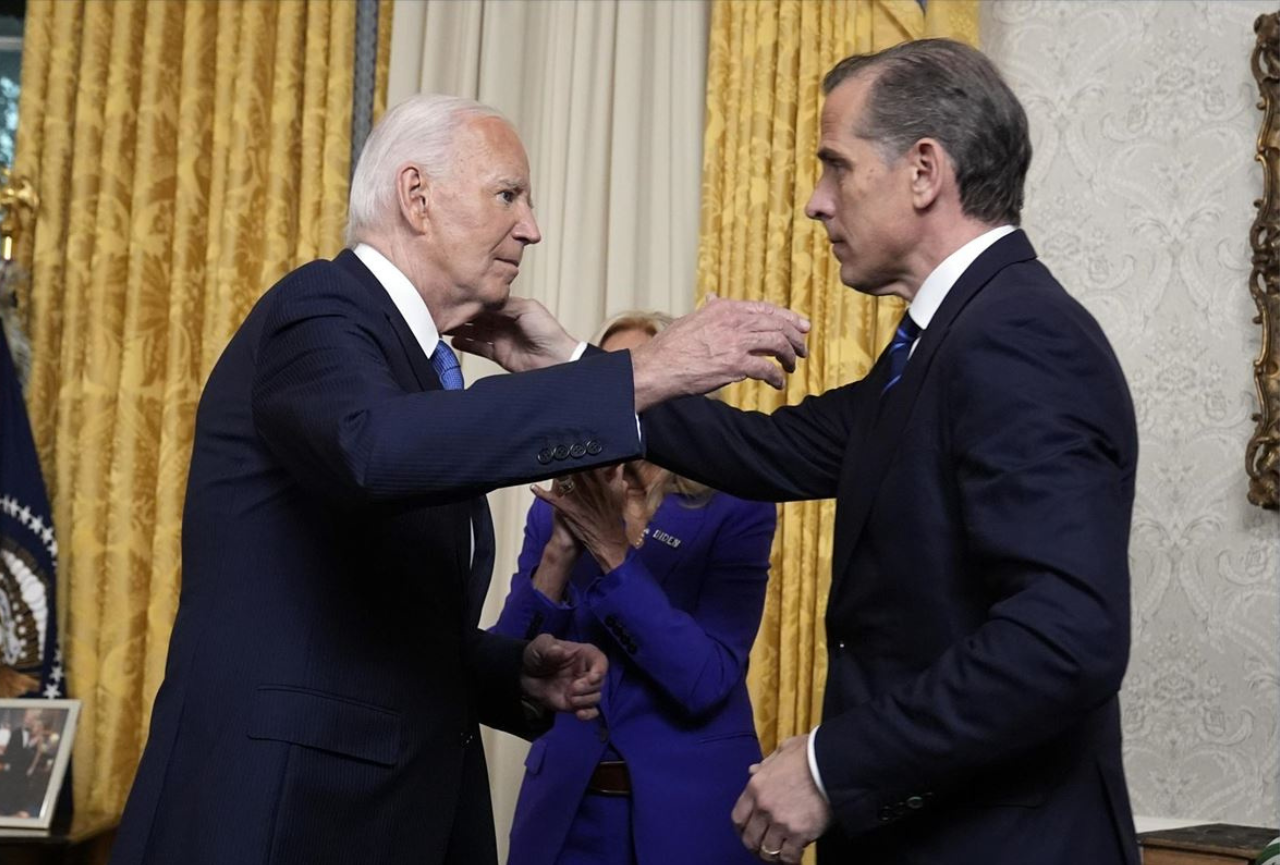 El presidente Joe Biden indultó a su hijo Hunter, evitando así una posible condena a prisión