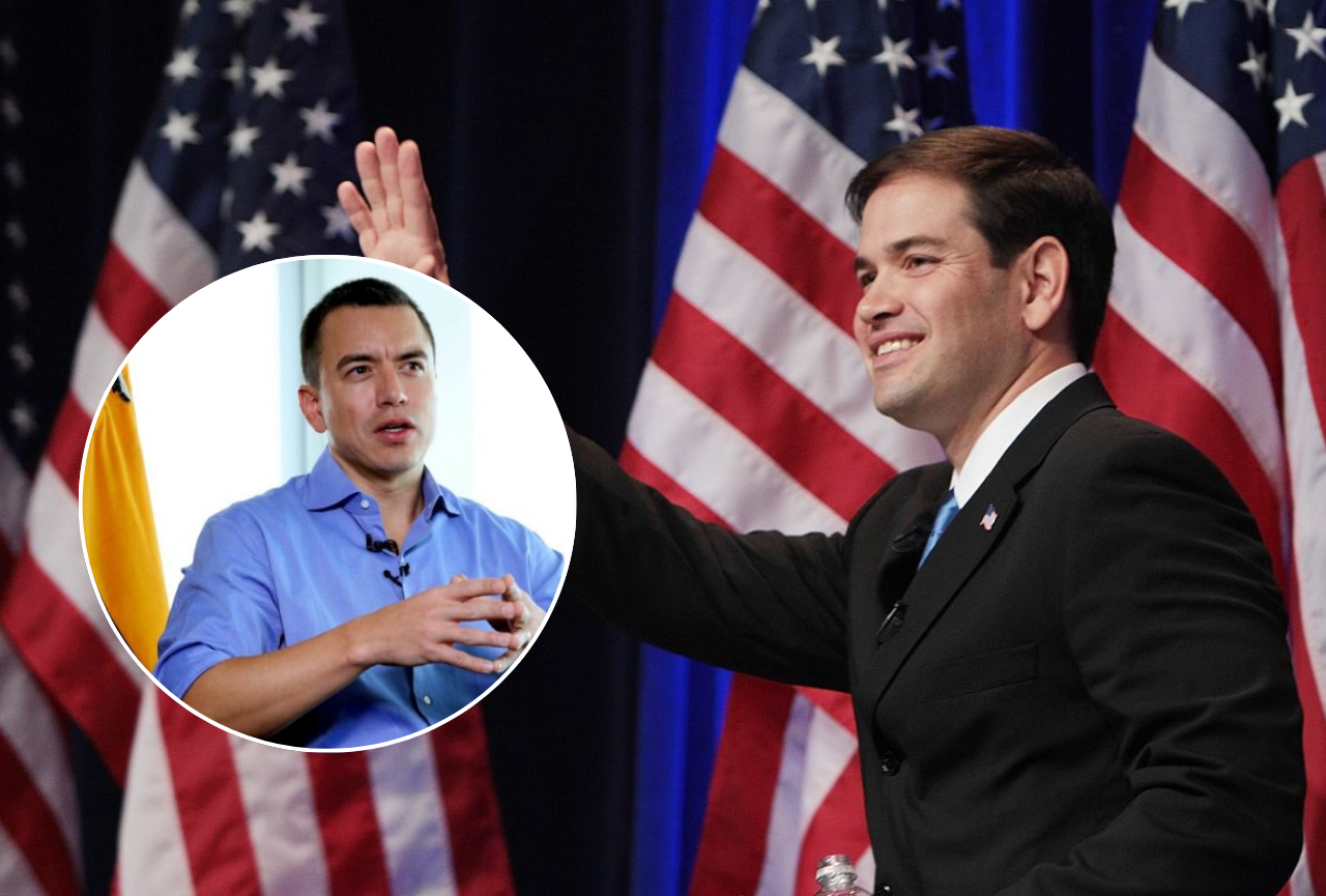 Marco Rubio habló sobre cooperación con Ecuador para hacer frente a la inseguridad y el crimen organizado