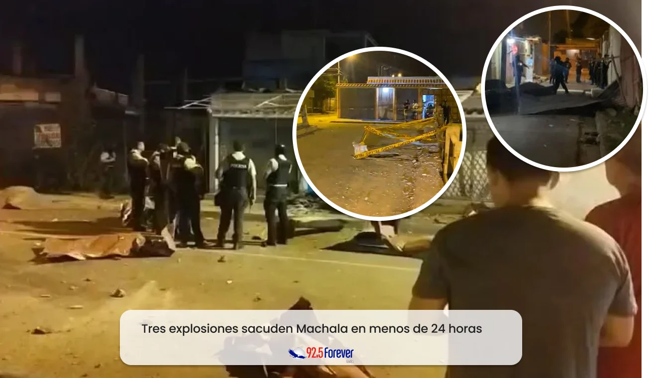 Tres explosiones sacuden Machala en menos de 24 horas