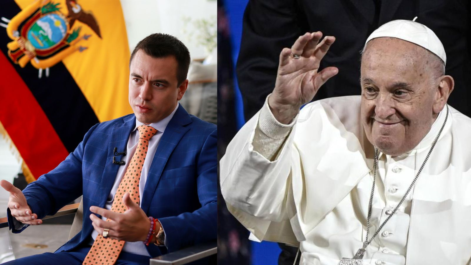 Mensaje de Daniel Noboa ante la muerte del papa Francisco