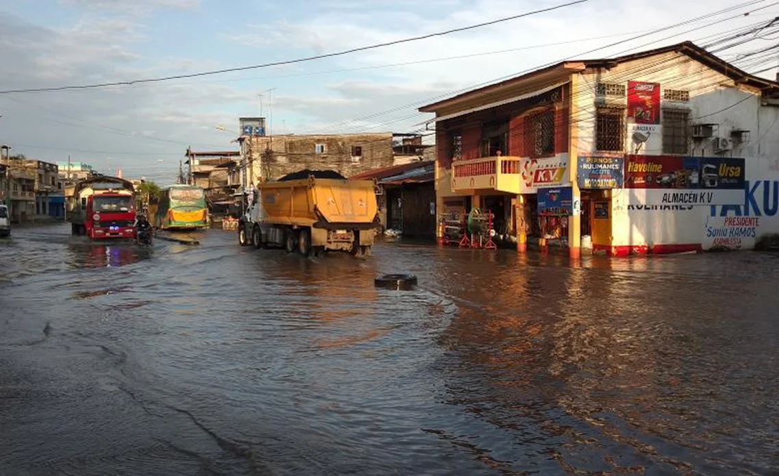 Inundaciones en Salitre: El desbordamiento del río Vinces