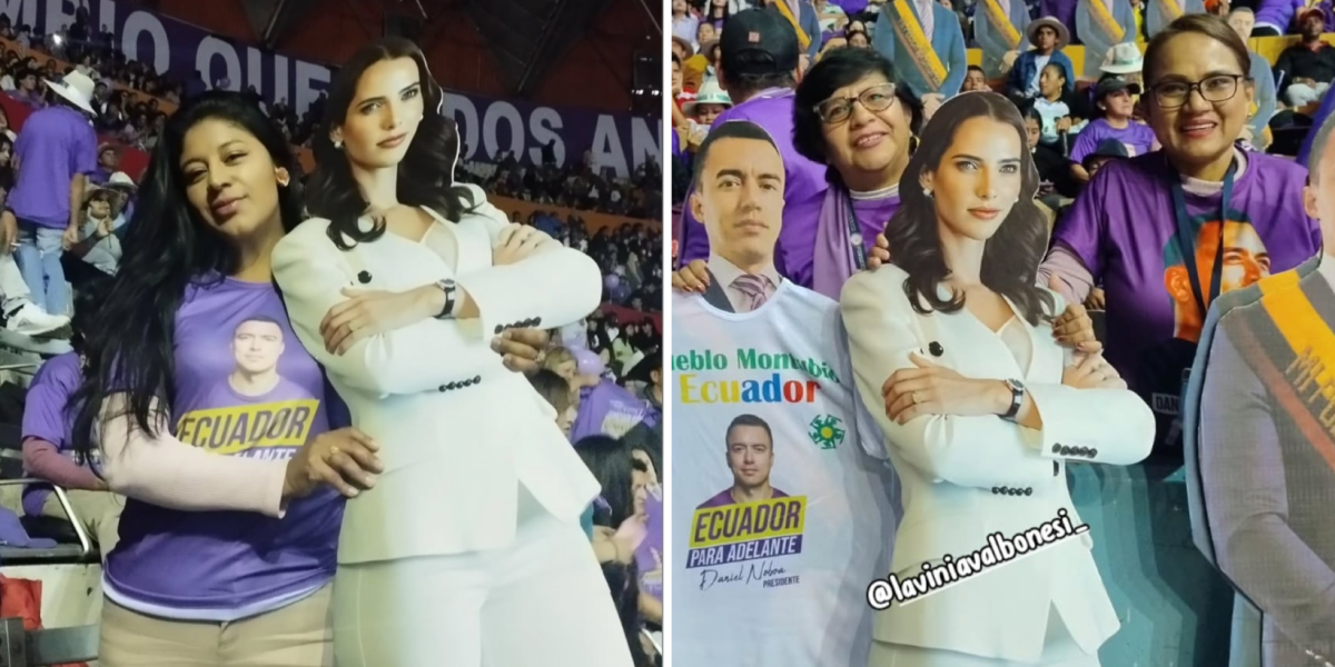La figura de cartón de Lavinia Valbonesi