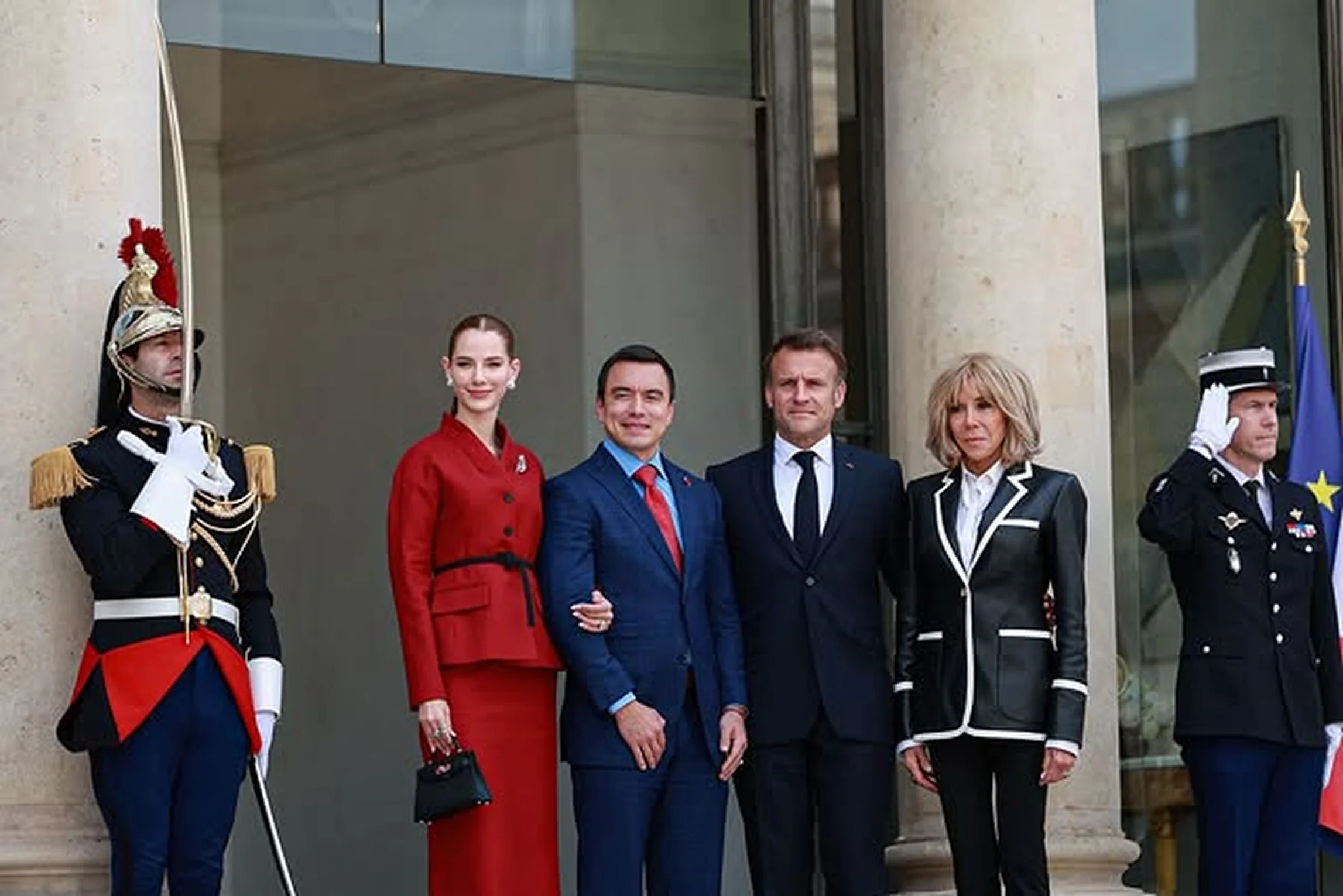 Presidente Daniel Noboa visita a Emmanuel Macron en Francia