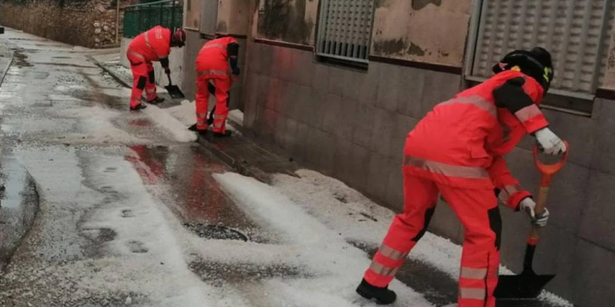 Granizada histórica en España sorprende a Valencia y Castellón