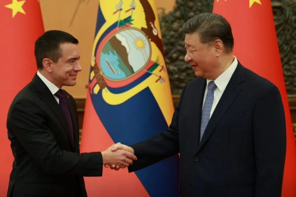 Daniel Noboa se reúne con el presidente de China, Xi Jinping