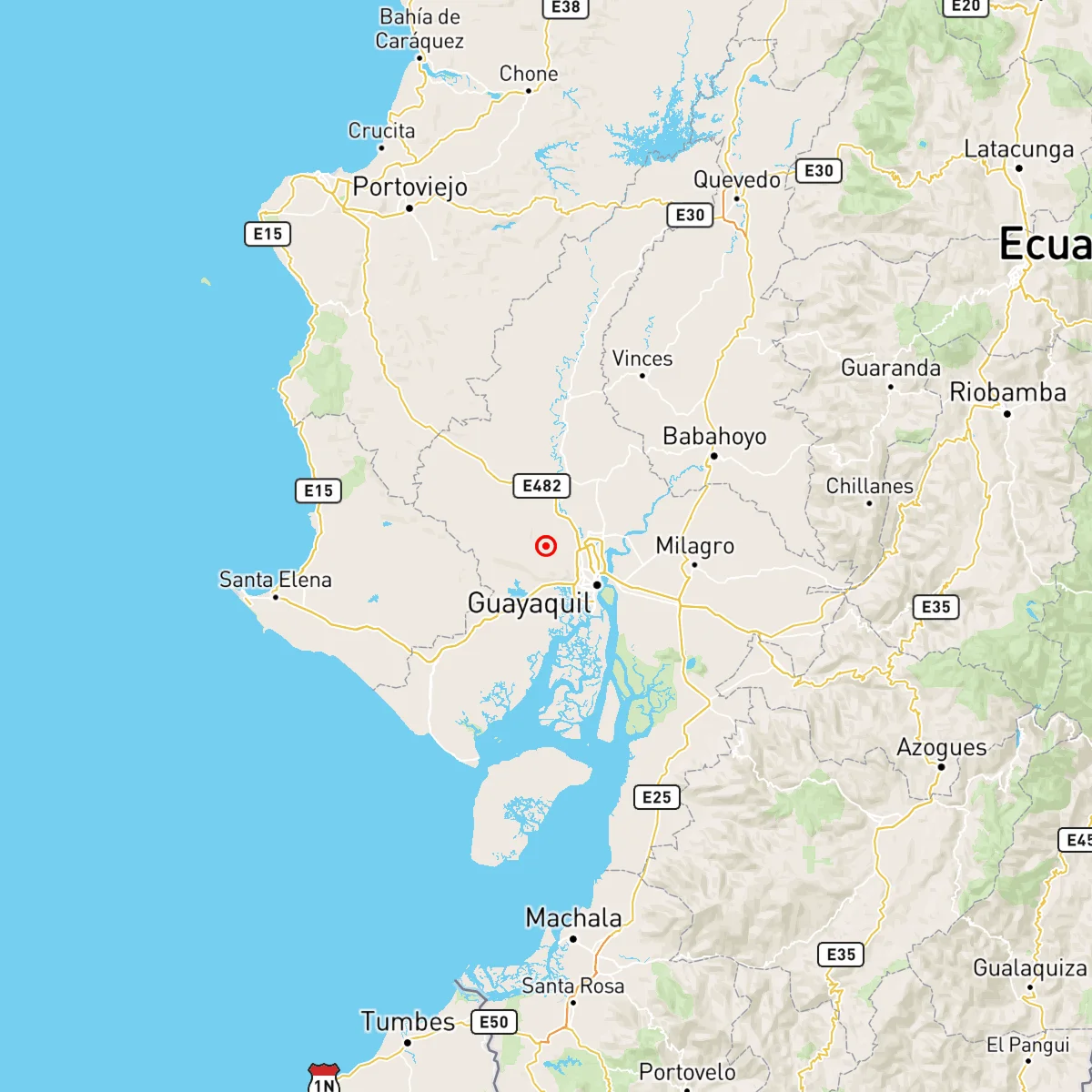 Sismo de magnitud 4,8 sacude Guayas en la madrugada