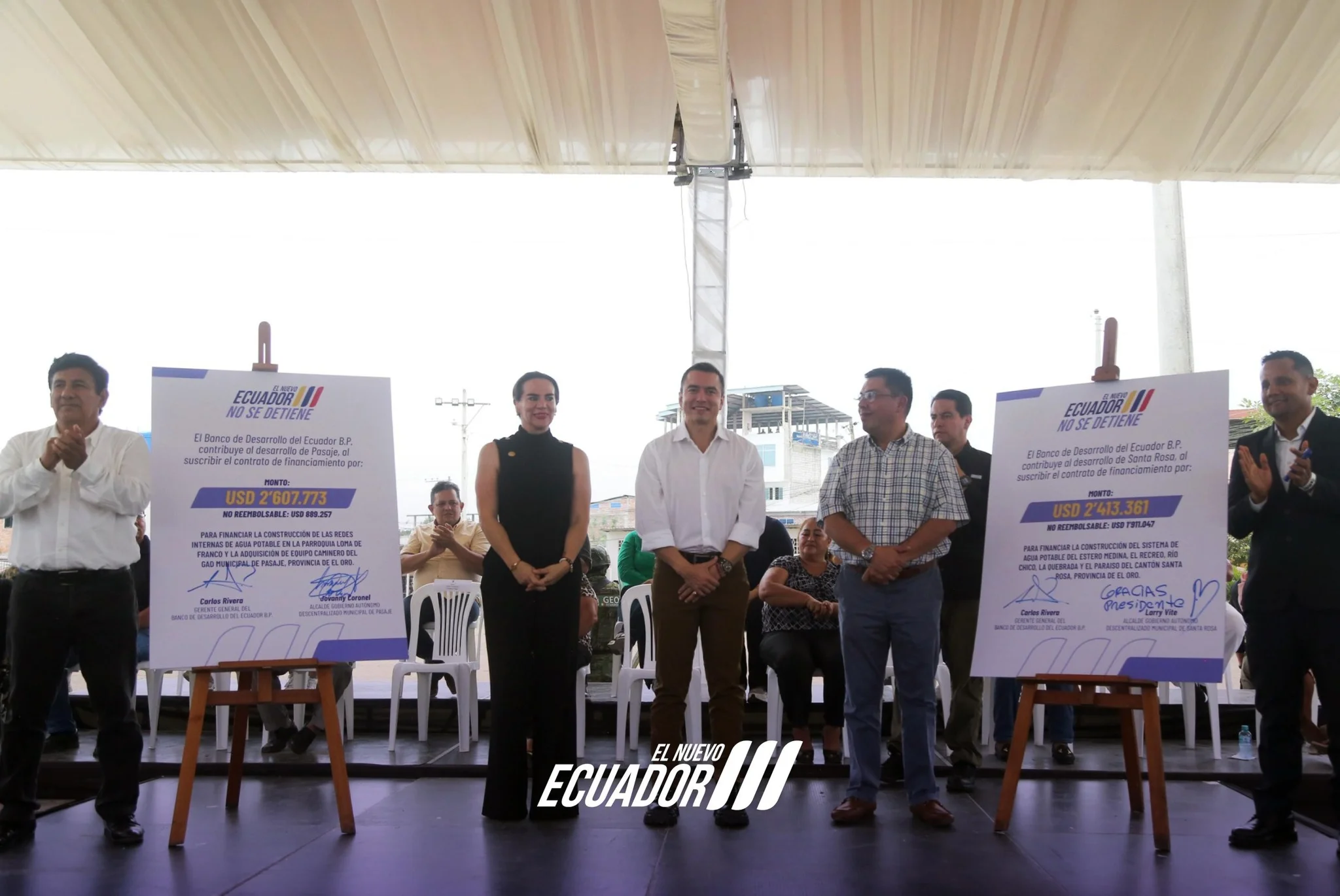 Ecuador asegura crédito de 800 millones de dólares del CAF