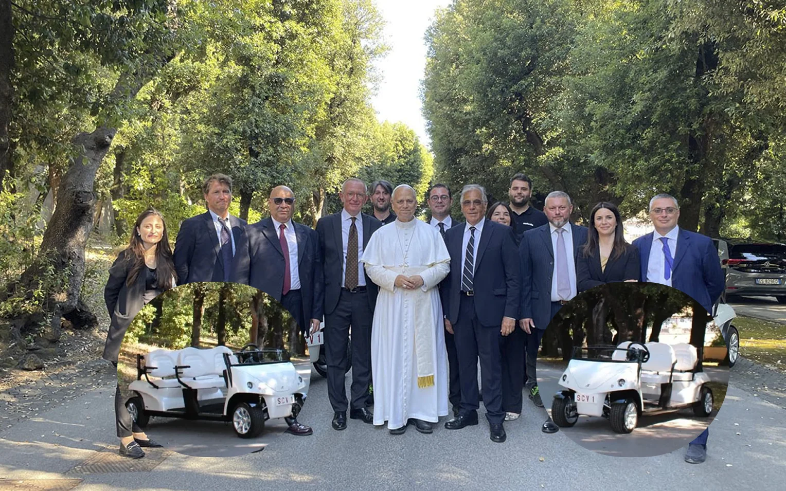 El Papa León XIV recibe dos papamóviles eléctricos