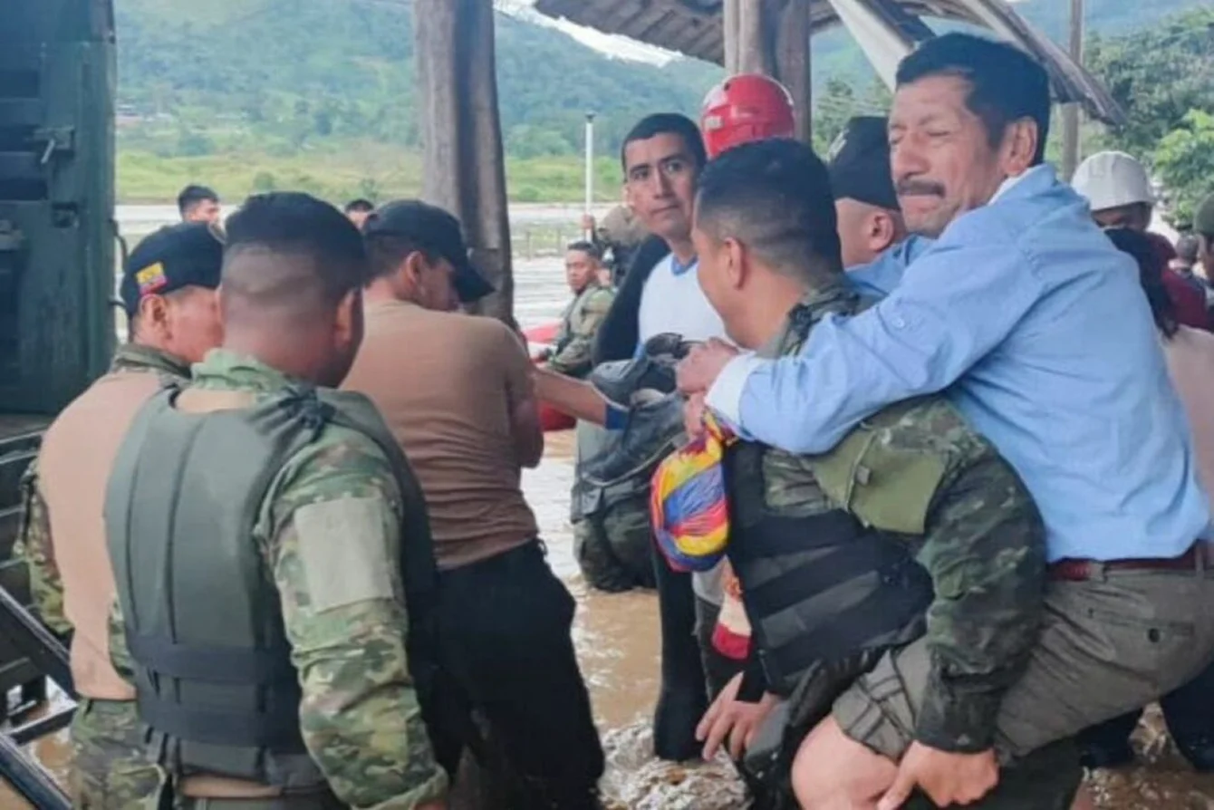 Lluvias en Ecuador dejan dos muertos y más de 400 damnificados en diversas provincias