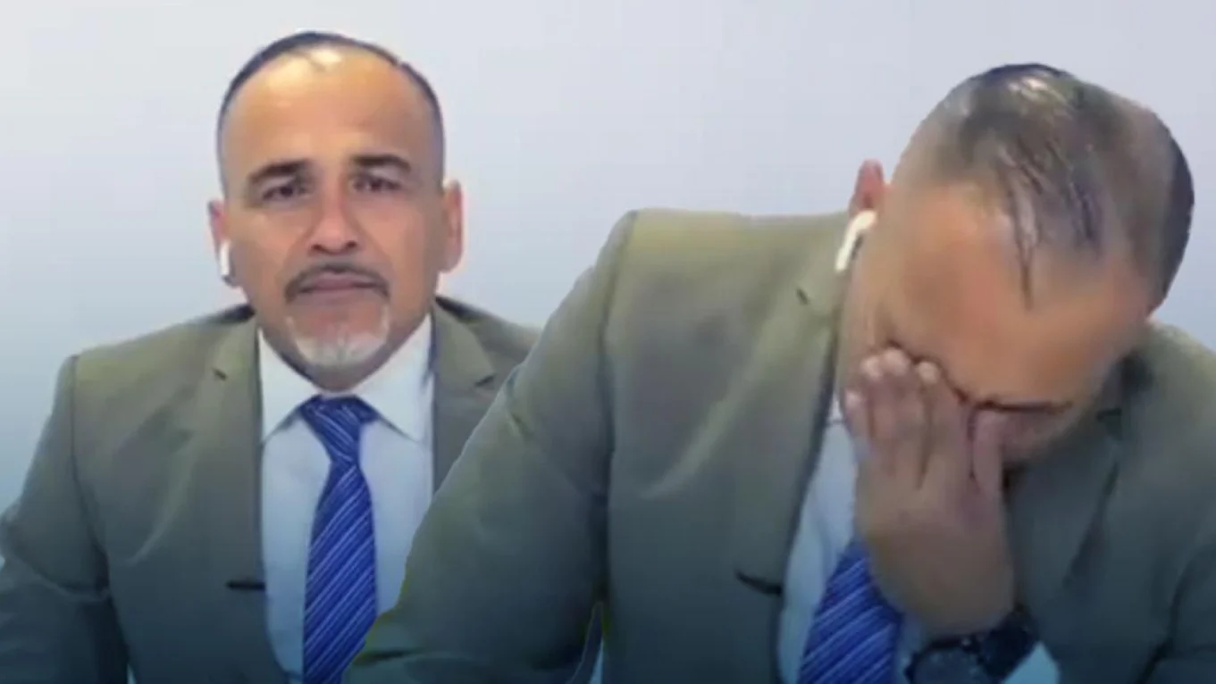 Presentador de televisión manabita llora al aire por la ola de violencia que golpea a Manta
