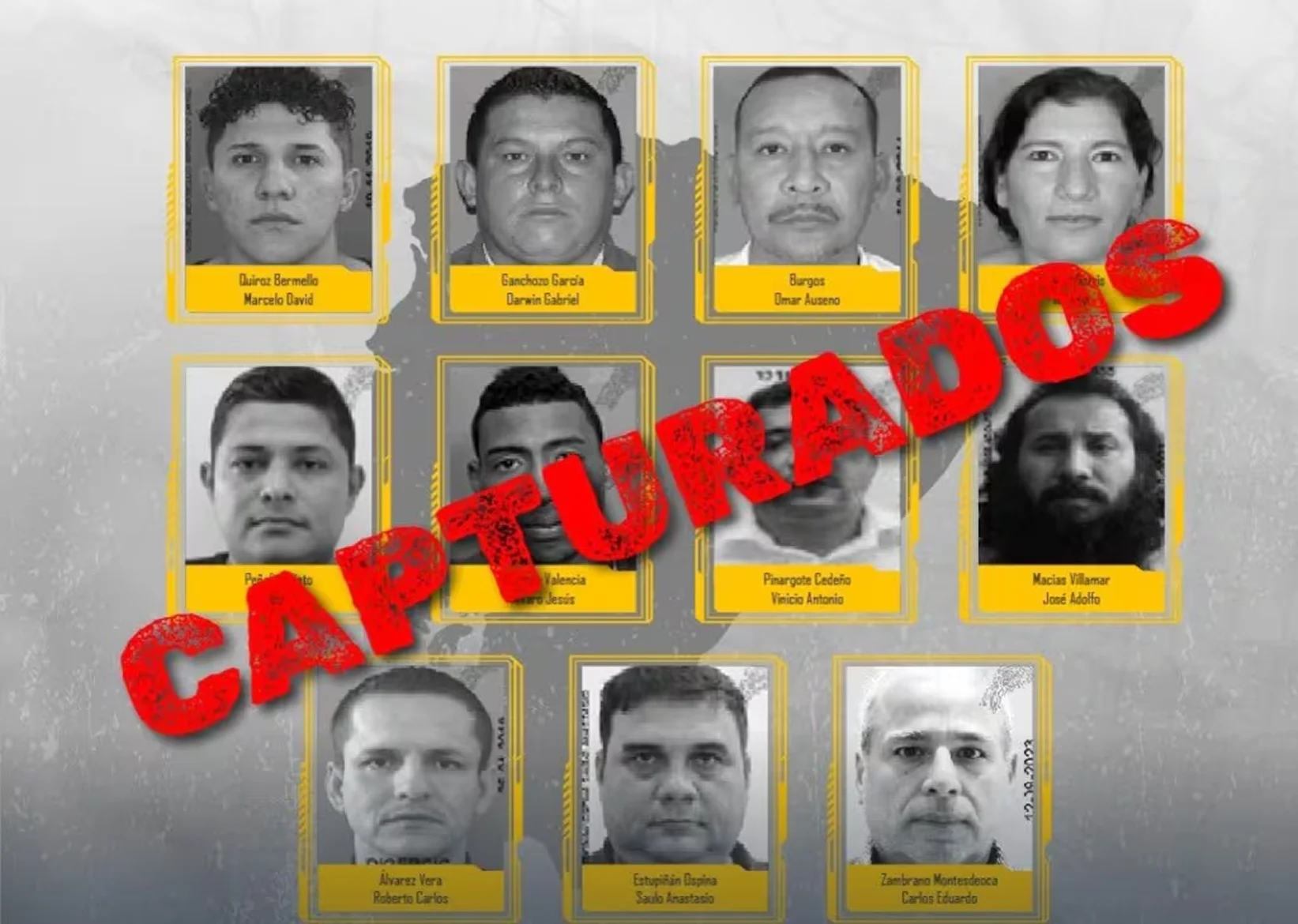 Quiénes son los criminales más buscados de Ecuador que ya cayeron en los últimos meses: Gobierno actualiza la lista