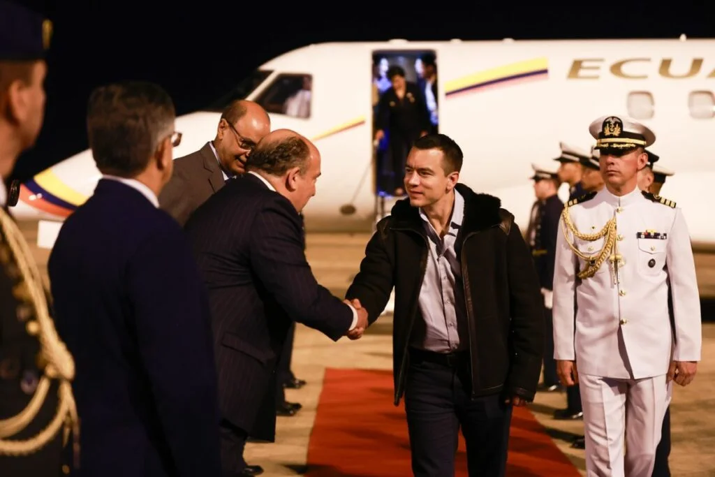Daniel Noboa llega a Brasilia para reunirse Lula da Silva