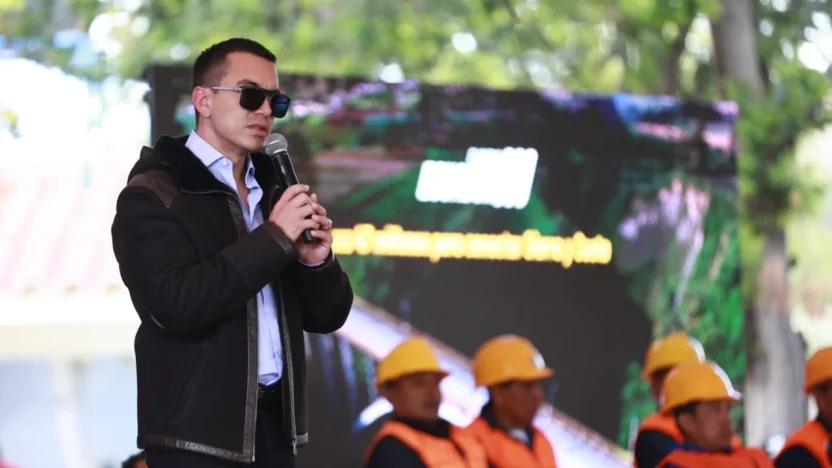 Daniel Noboa inicia su gira presidencial
