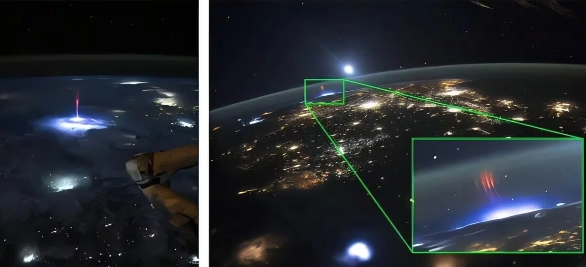 Astronauta de la NASA capta un chorro gigantesco en la atmósfera desde la Estación Espacial Internacional