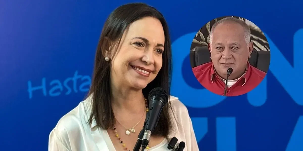 Diosdado Cabello amenaza en vivo a María Corina Machado