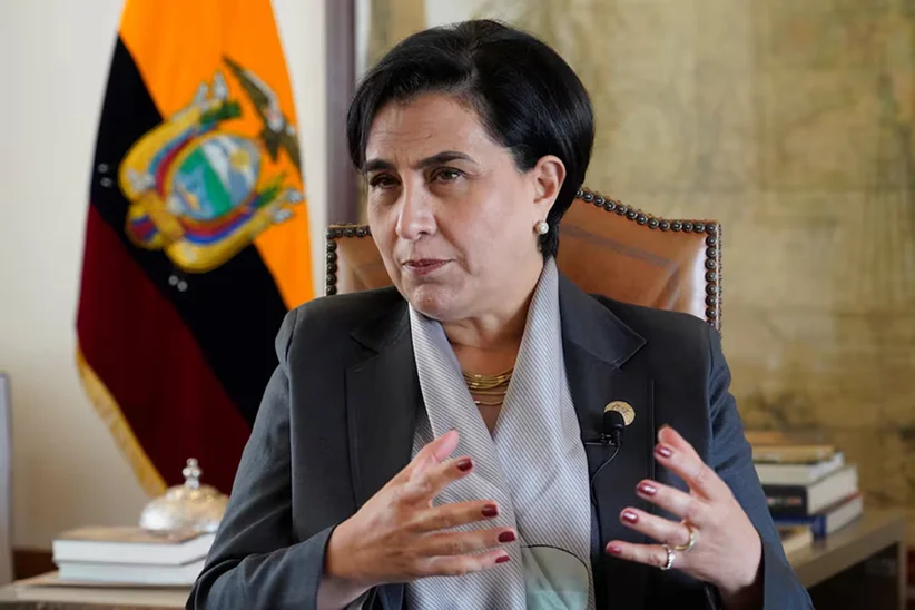 Ecuador analiza recibir hasta 300 refugiados al año desde Estados Unidos, según canciller Gabriela Sommerfeld