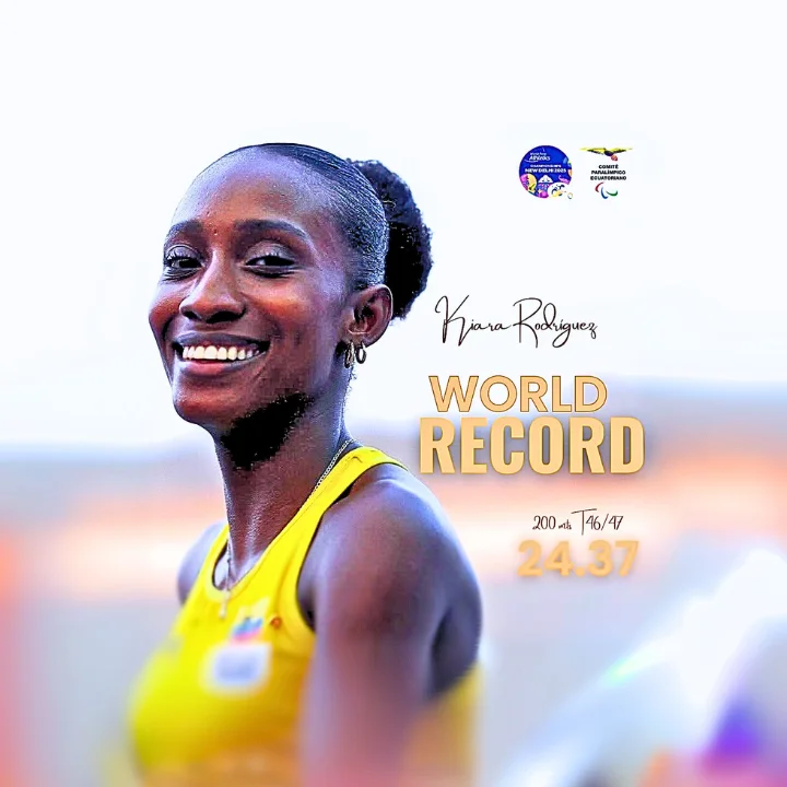 Kiara Rodríguez impone récord mundial en 200 metros T47 en el Mundial de Paraatletismo 2025