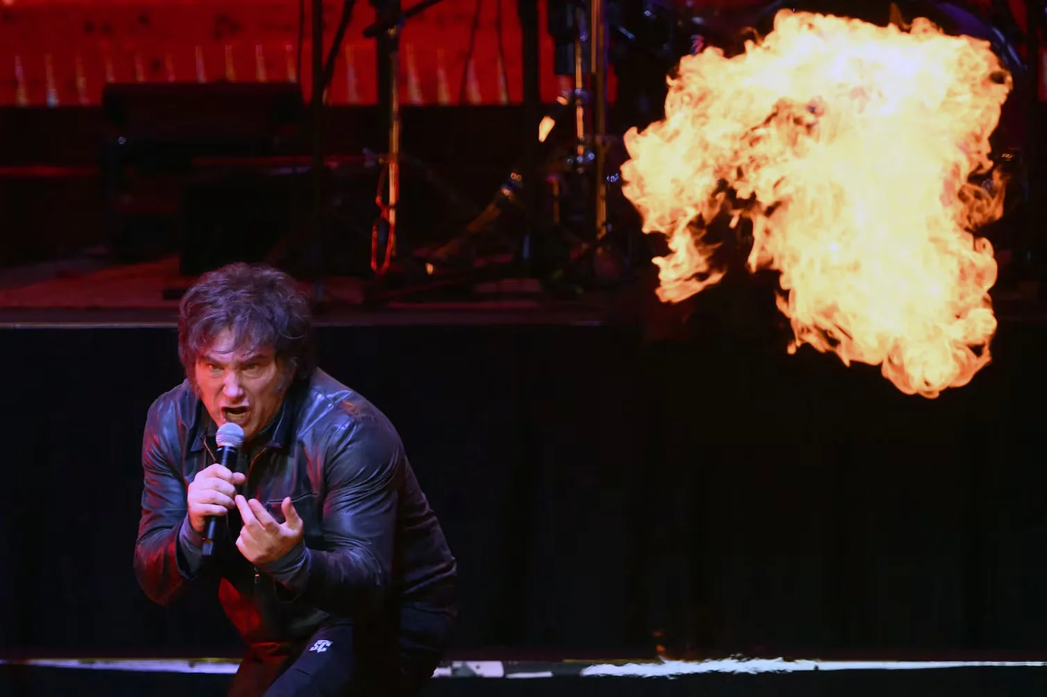 Javier Milei brindó un concierto de rock en Buenos Aires
