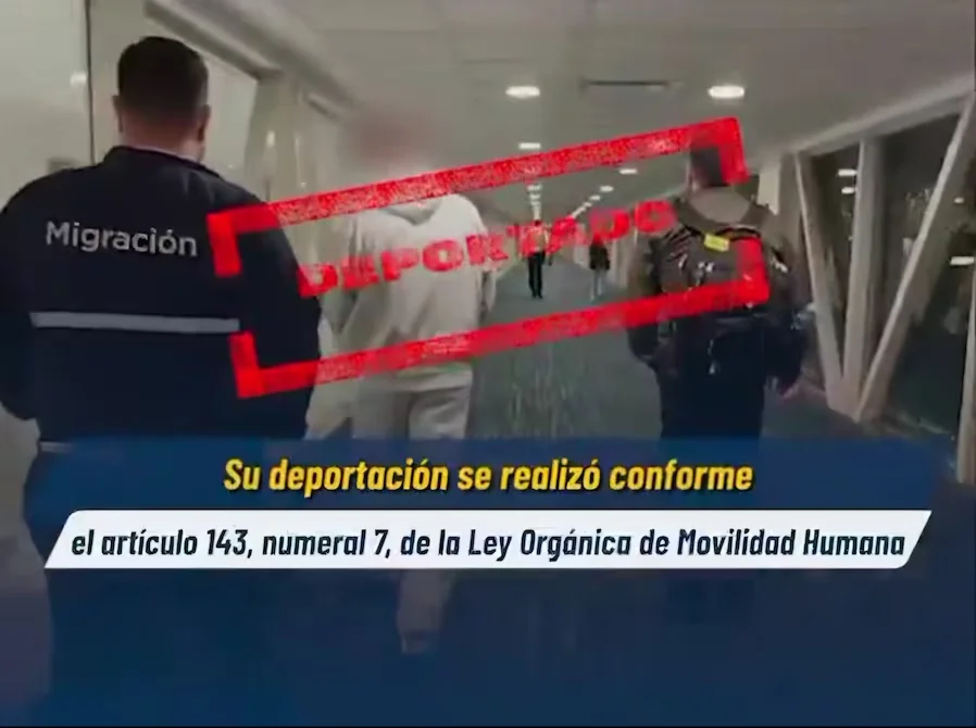 Ciudadano lituano con notificación roja de Interpol fue deportado desde Ecuador