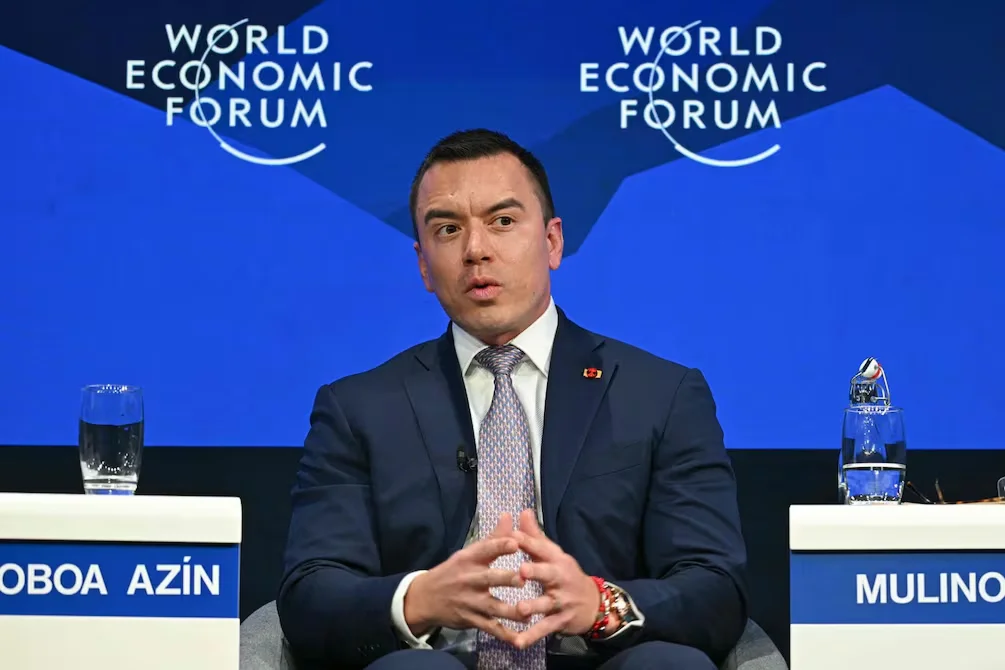 Daniel Noboa en Davos: la confianza institucional como clave para América Latina