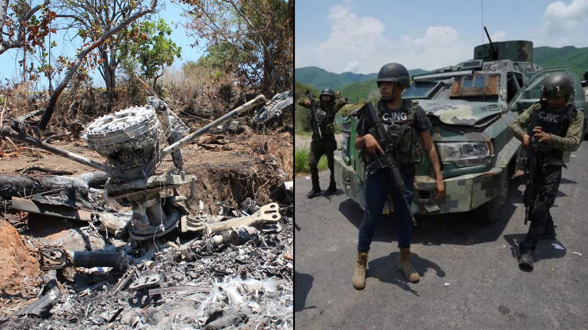 Narcos derriban helicóptero militar en México con RPG ruso durante operativo contra “El Mencho”