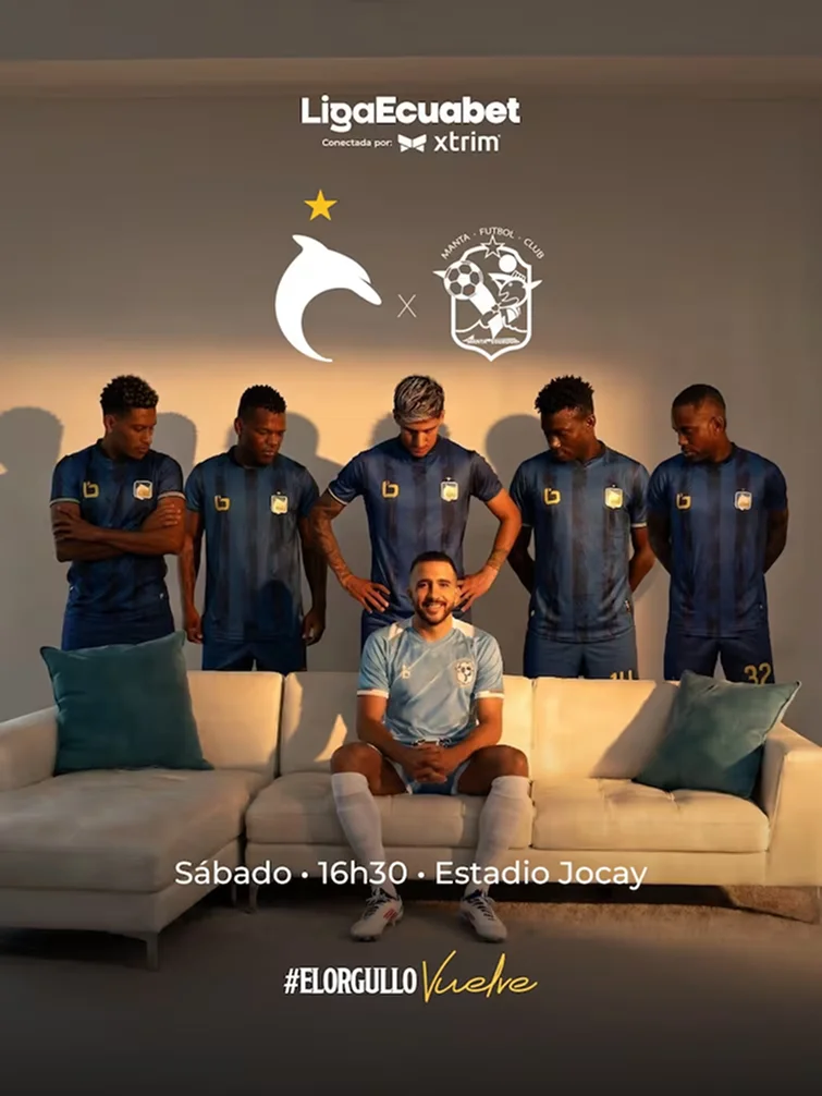 Nuevo mensaje polémico de Delfín SC en la previa del derbi ante Manta FC por la Liga Ecuabet