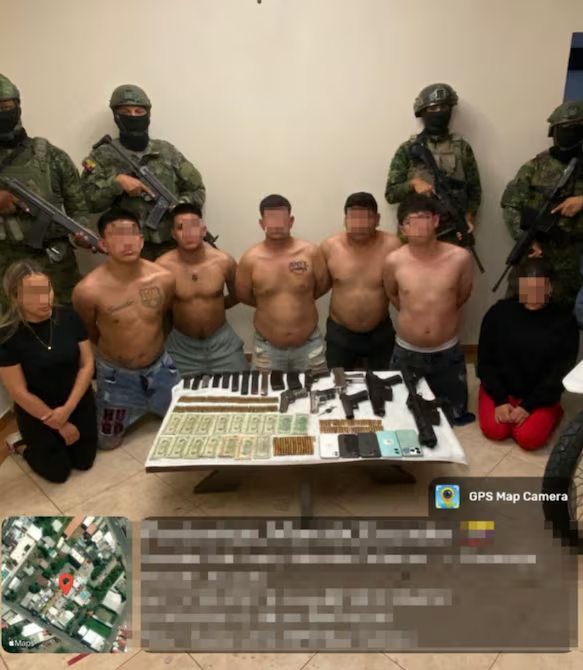 Imagen destacada: Fuerzas Armadas detienen a siete presuntos integrantes de Los Choneros en Portoviejo