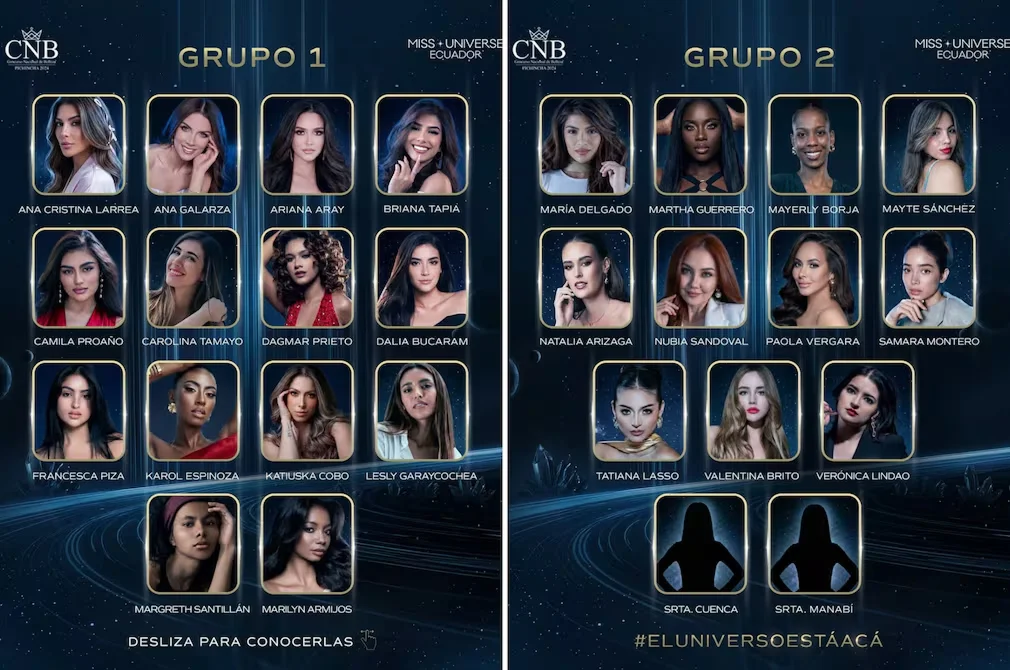 Miss Universo Ecuador 2026: CNB revela las candidatas oficiales al título