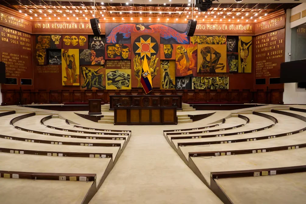 Empiezan preparativos para el Informe a la Nación de Daniel Noboa en la Asamblea Nacional