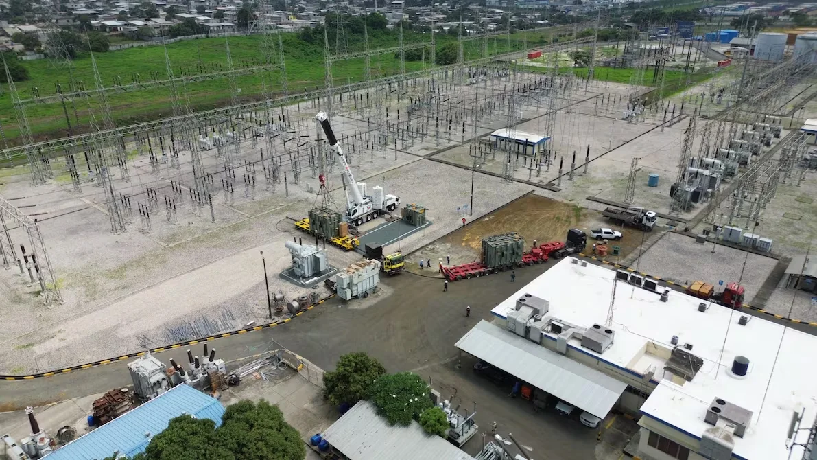 Mantenimiento en subestaciones de Guayas y El Oro: trabajos clave en la red eléctrica de Ecuador
