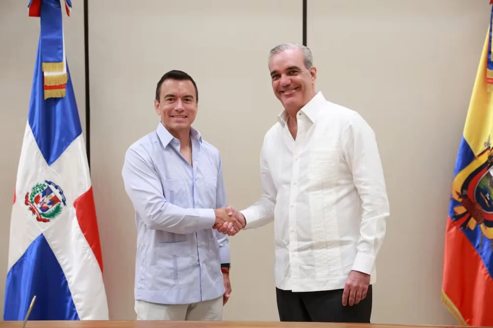 Daniel Noboa y Luis Abinader impulsan acuerdo comercial y cooperación bilateral